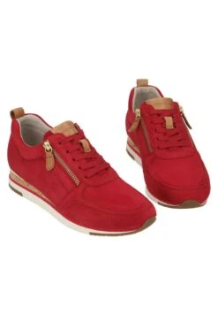 Gabor Sneaker Low - Rot/hellbraun/weiß/gold 8 Gabor Sneaker Low - Rot/hellbraun/weiß/gold -Gabor Schuhe Geschaft 054cfd4b49be40aebc162c51f97682f3