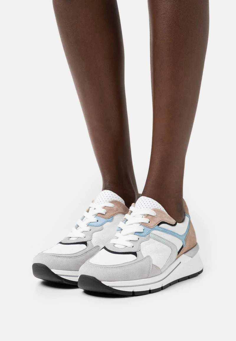 Gabor Comfort Sneaker Low - Weiß/pastell/schwarz 1 Gabor Comfort Sneaker Low - Weiß/pastell/schwarz