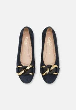 Gabor Comfort Klassischer Ballerina - Dark Blue/uni Gold 11 Gabor Comfort Klassischer Ballerina - Dark Blue/uni Gold -Gabor Schuhe Geschaft 24ee951df77e40f6bd624f737790b9bb
