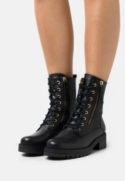 Gabor Comfort Schnürstiefelette - Schwarz/gold