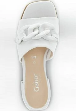 Gabor Pantolette Flach - Weiss Lds Uni 8 Gabor Pantolette Flach - Weiss Lds Uni -Gabor Schuhe Geschaft 30f3d61416db4a01a2e9be134e4326ba