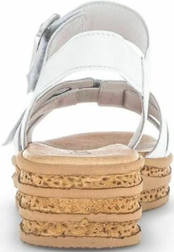 Gabor Keilsandalette - Weiss Natur -Gabor Schuhe Geschaft 35692f95c48949bcada56ef5dbee229a