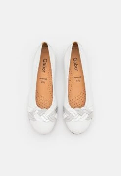 Gabor Klassischer Ballerina - Weiß/silber 11 Gabor Klassischer Ballerina - Weiß/silber -Gabor Schuhe Geschaft 369b1d9c75764a89891086eea3c57bcf