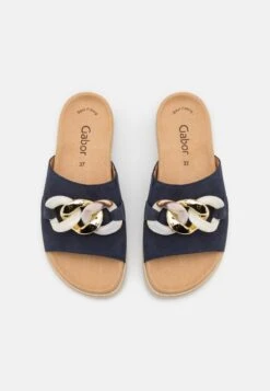 Gabor Pantolette Flach - Blue/beige 11 Gabor Pantolette Flach - Blue/beige -Gabor Schuhe Geschaft 4264aba1270b4fcf9243b542a22981af