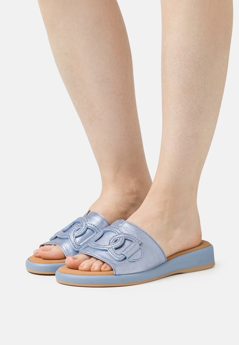 Gabor Comfort Pantolette Flach - Azur 1 Gabor Comfort Pantolette Flach - Azur