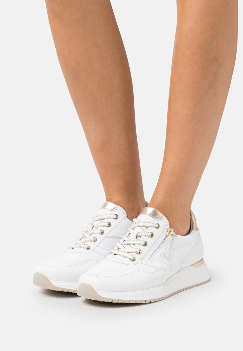 Gabor Comfort WIDE FIT - Sneaker Low - Weiss/platino 1 Gabor Comfort WIDE FIT - Sneaker Low - Weiss/platino