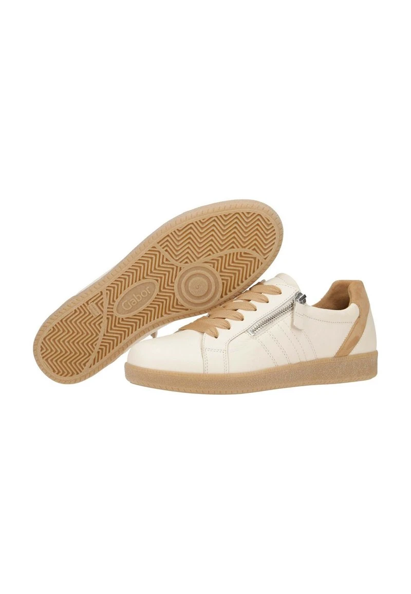 Gabor BEQUEME HALBSCHUHE FÜR DAMEN IN BEIGE - Sportlicher Schnürer - Off White / Light Brown / Caramel 3 Gabor BEQUEME HALBSCHUHE FÜR DAMEN IN BEIGE - Sportlicher Schnürer - Off White / Light Brown / Caramel – Bild 3