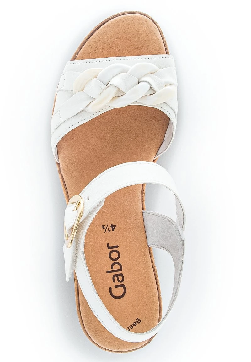 Gabor Plateausandalette - Blanc Ecru 2 Gabor Plateausandalette - Blanc Ecru – Bild 2