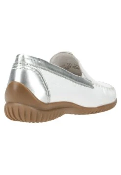 Gabor FLORENZ BEQUEME - Mokassin - Weiß/silber -Gabor Schuhe Geschaft 6c7d5a7ec27040b7902cc849228b1f6a