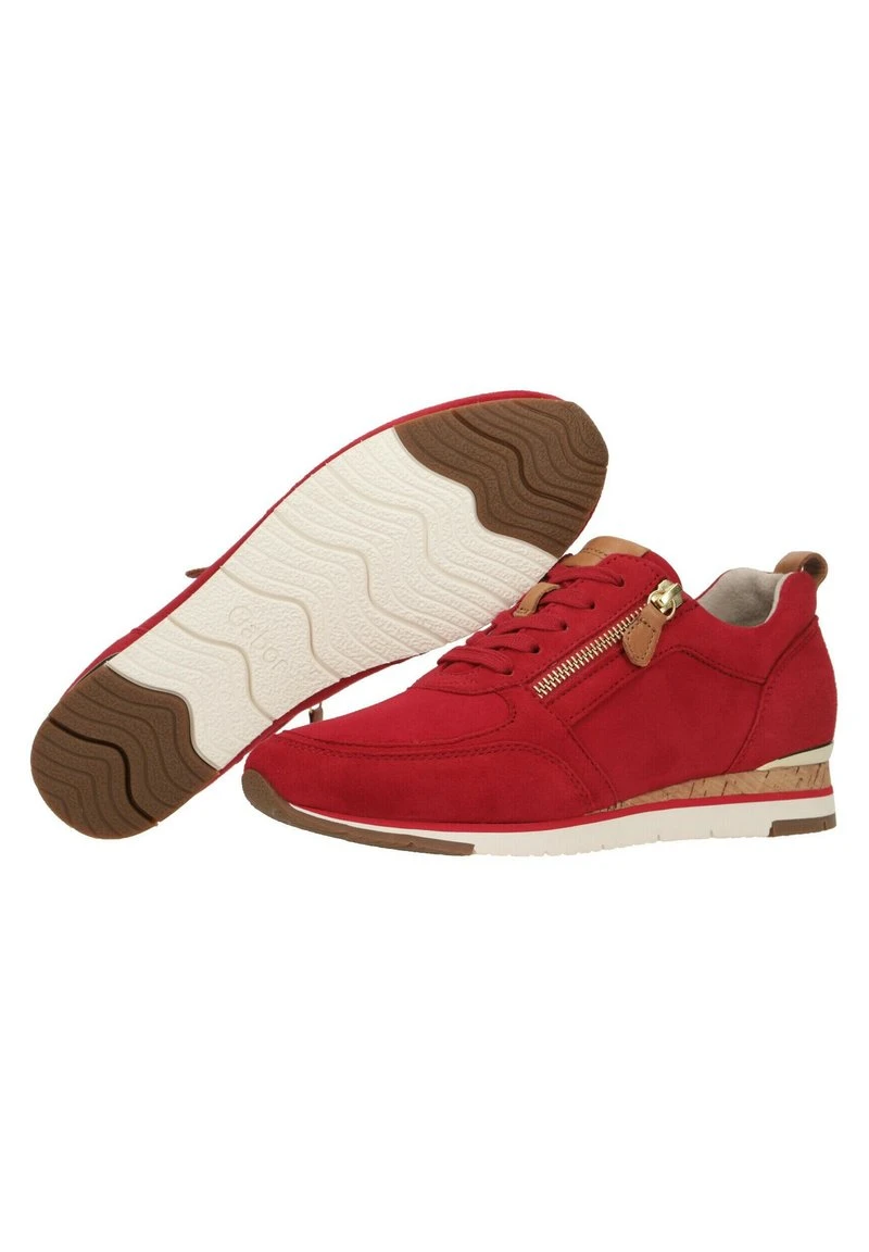 Gabor Sneaker Low - Rot/hellbraun/weiß/gold 5 Gabor Sneaker Low - Rot/hellbraun/weiß/gold – Bild 5