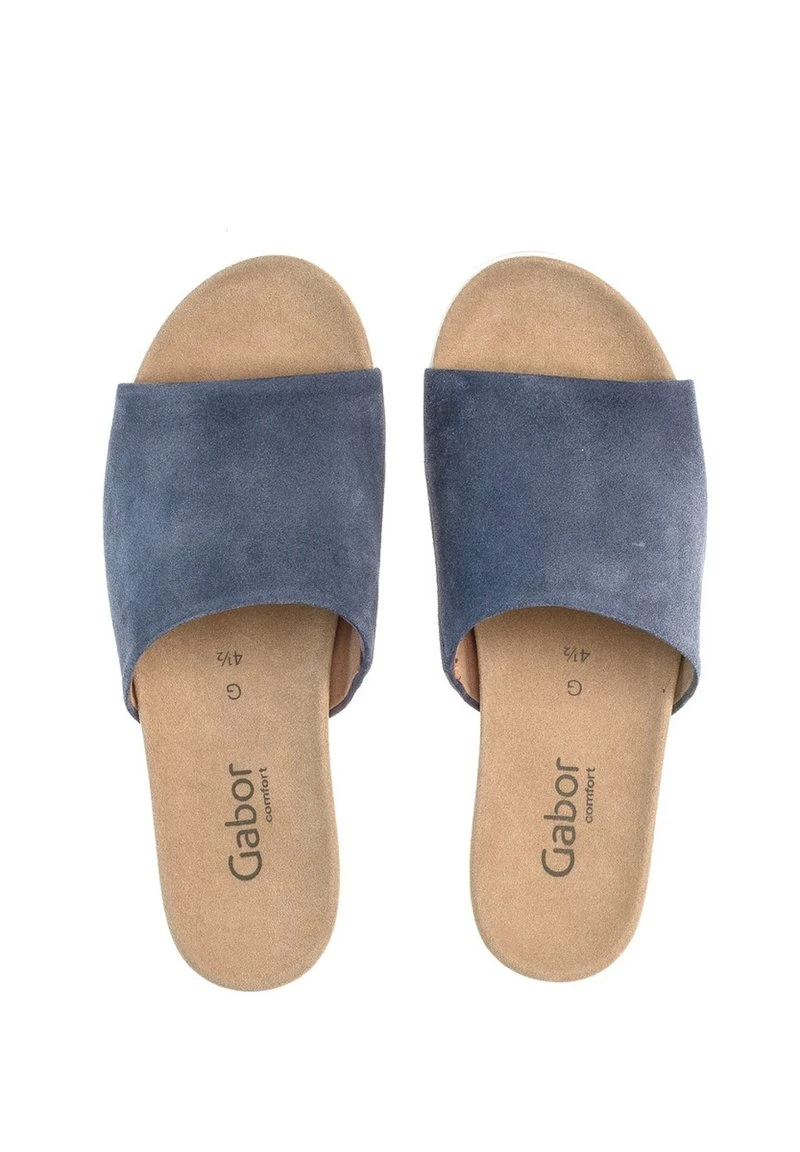 Gabor Pantolette Flach - Jeansblauw 3 Gabor Pantolette Flach - Jeansblauw – Bild 3