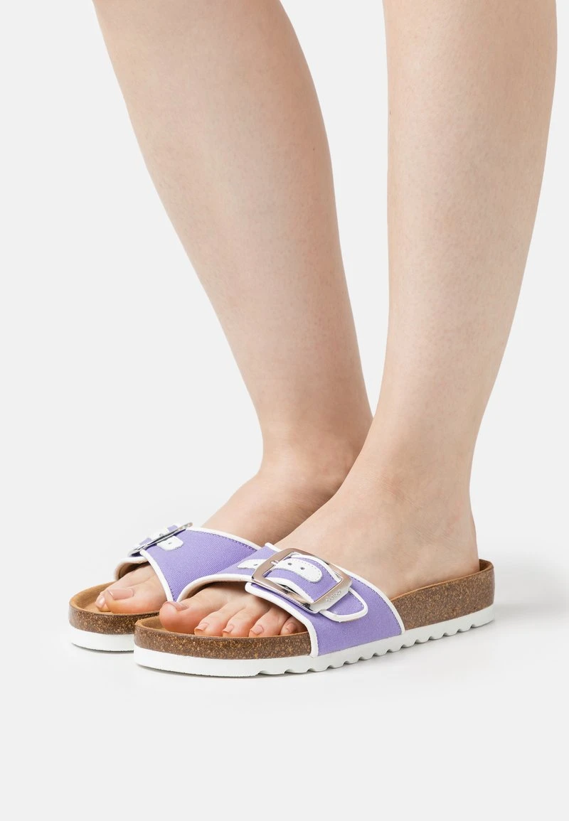 Gabor Pantolette Flach - Flieder/weiß 1 Gabor Pantolette Flach - Flieder/weiß