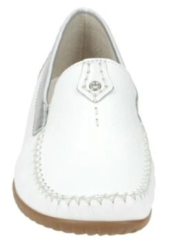 Gabor FLORENZ BEQUEME - Mokassin - Weiß/silber -Gabor Schuhe Geschaft 8c35569d00494a93beb64837f373d80f