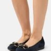 Gabor Comfort Klassischer Ballerina - Dark Blue/uni Gold
