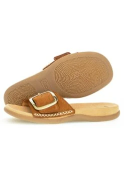Gabor Pantolette Flach - Braun -Gabor Schuhe Geschaft 952bb811b3ab4d46956122492bb84655