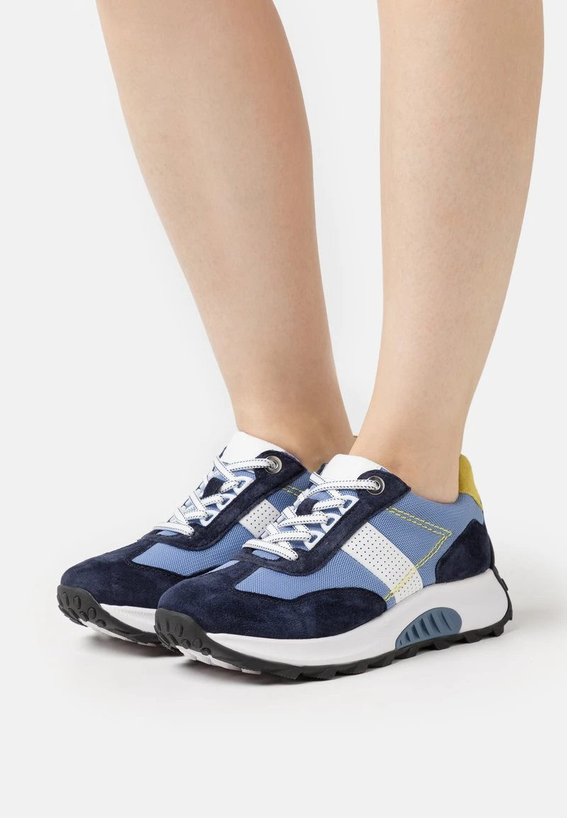 Gabor Comfort Sneaker Low - Marine/azur/white/yellow 1 Gabor Comfort Sneaker Low - Marine/azur/white/yellow