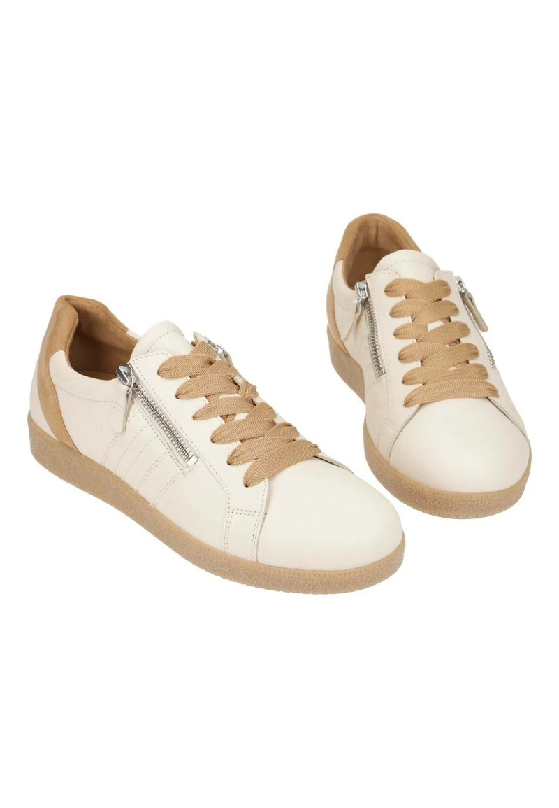 Gabor BEQUEME HALBSCHUHE FÜR DAMEN IN BEIGE - Sportlicher Schnürer - Off White / Light Brown / Caramel 2 Gabor BEQUEME HALBSCHUHE FÜR DAMEN IN BEIGE - Sportlicher Schnürer - Off White / Light Brown / Caramel – Bild 2