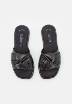 Gabor Pantolette Flach - Schwarz/latte -Gabor Schuhe Geschaft 9fbf8ef8125948fc946de01ba20c83fc