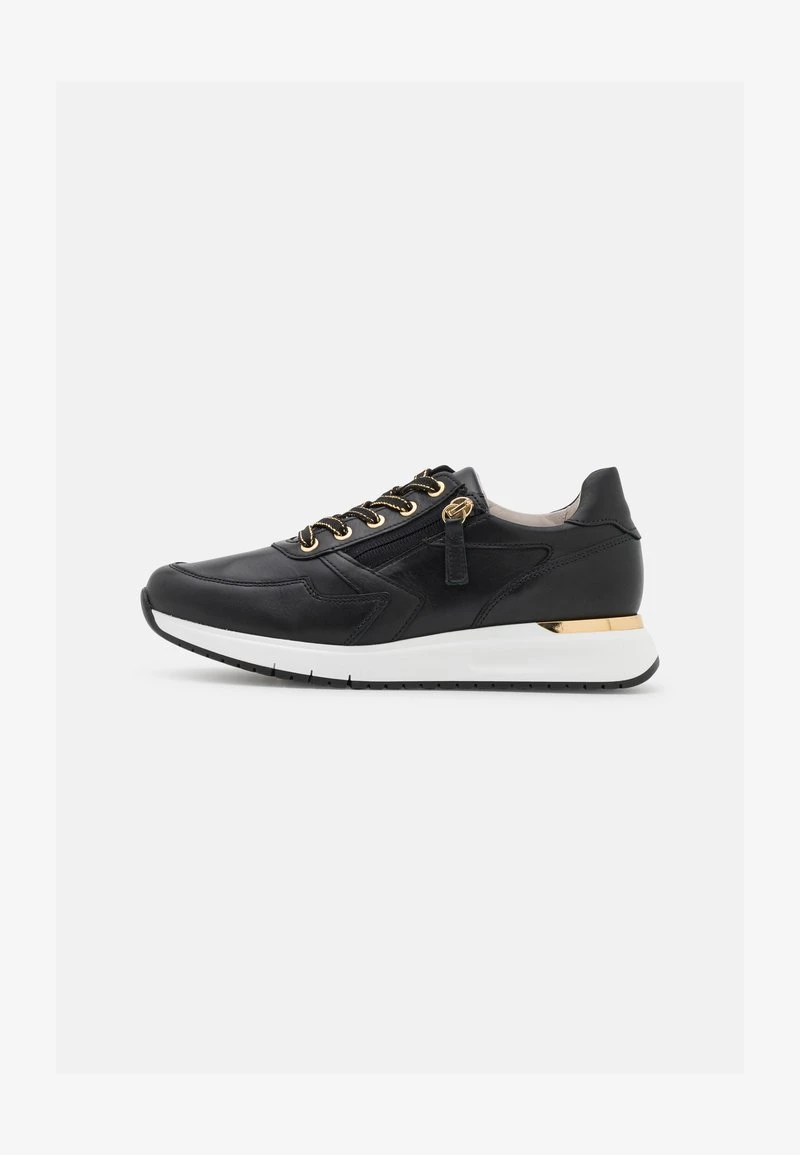 Gabor Comfort Sneaker Low - Schwarz/gold 2 Gabor Comfort Sneaker Low - Schwarz/gold – Bild 2
