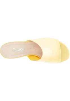 Gabor Pantolette Flach - Pastellgelb -Gabor Schuhe Geschaft aef1e4c3a03845abb4f055a1ed7f0ed7