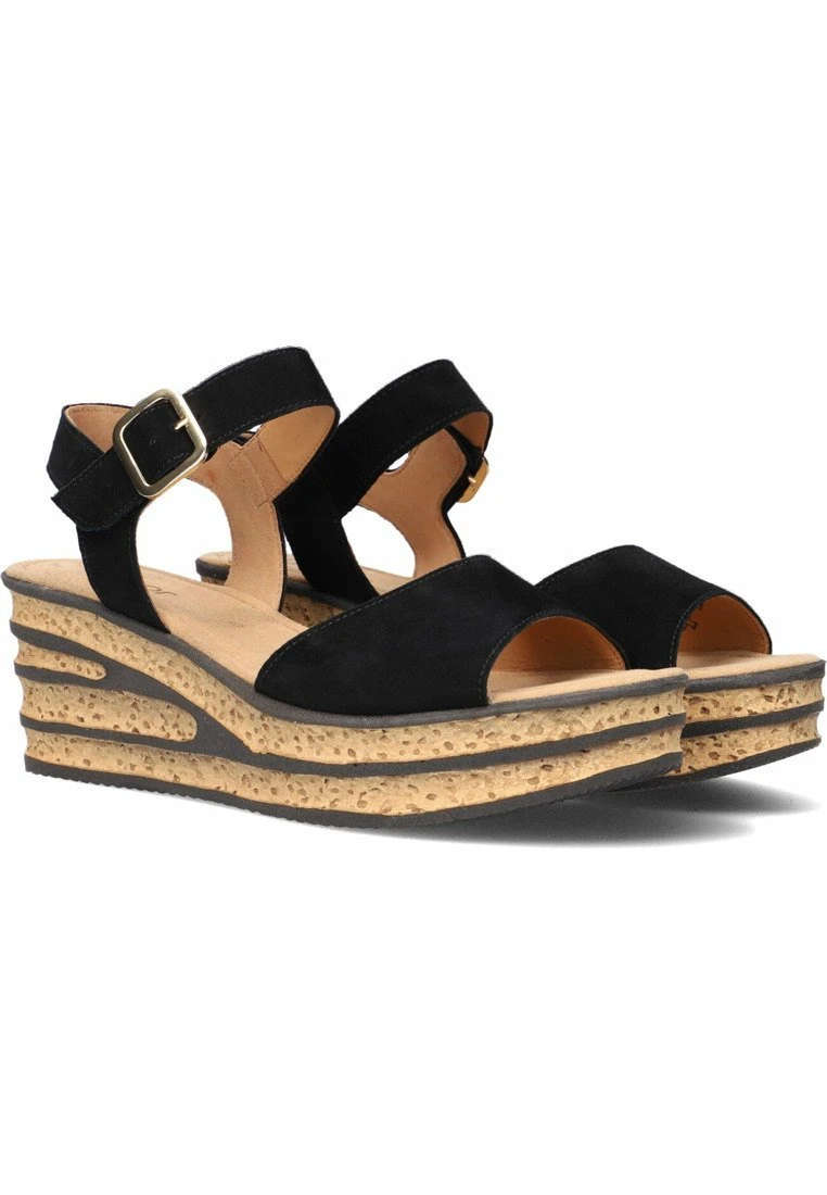 Gabor Plateausandalette - Zwart 2 Gabor Plateausandalette - Zwart – Bild 2