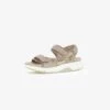 Gabor TREKKING - Plateausandalette - Beige