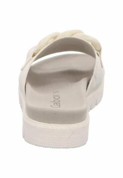 Gabor Pantolette Flach - Wei -Gabor Schuhe Geschaft eda664f2c83a4304b2259a206626351b