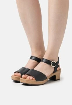 Gabor Comfort Clogs - Schwarz/gold