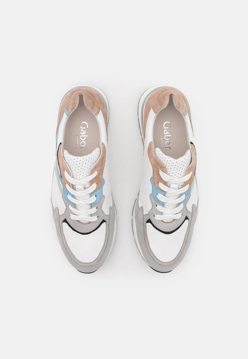 Gabor Comfort Sneaker Low - Weiß/pastell/schwarz 6 Gabor Comfort Sneaker Low - Weiß/pastell/schwarz – Bild 6